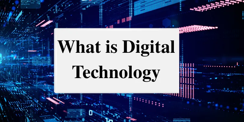 What is Digital Technology: Explore its Applications, Pros & Cons and Future Trends 1 A visual representation of digital technology, showcasing data connections and futuristic networks.